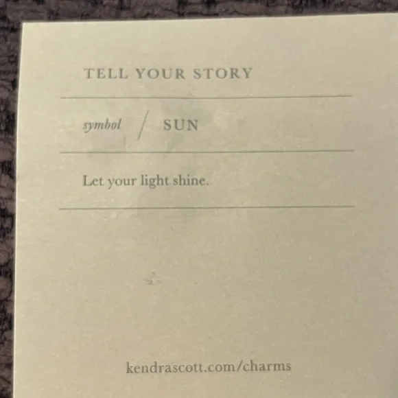 Kendra Scott  Sun Pendant - Picture 3 of 4